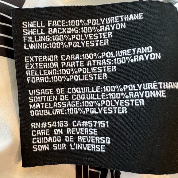 Guess brand leatherlike biker jacket. Off white. True to size. Worn once. - Picture 7 of 7